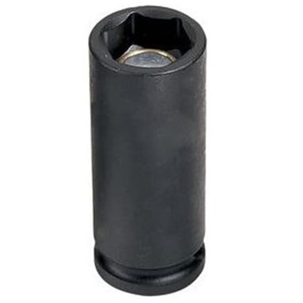 Eagle Tool Us Grey Pneumatic 0.38 in. Drive x 0.31 in. Deep Magnetic Socket - GY1010DG