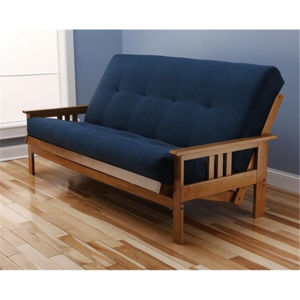 Kodiak Monterey Frame Queen Suede Mattress- Blue - Blue - KFQMOBTSNAVYLF5MD3