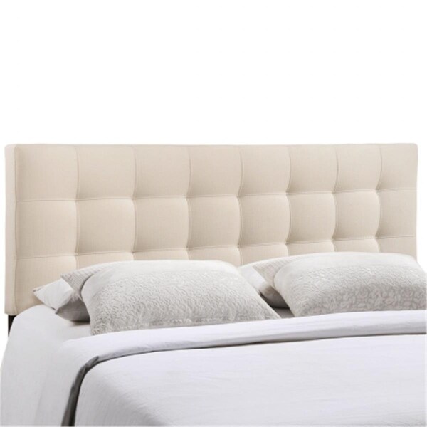 East End Imports Lily King Fabric Headboard- Ivory - MOD-5144-IVO