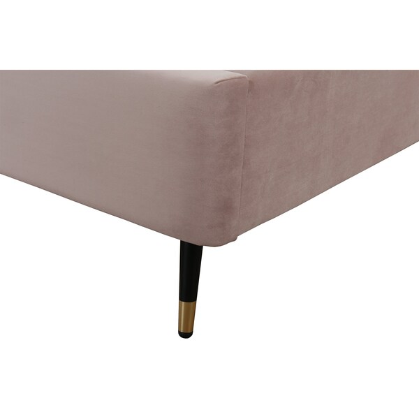 Manhattan Comfort Crosby Twin-Size Bed in Blush - BD009-TW-BH