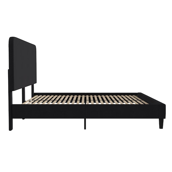 Flash Furniture Charcoal King Fabric Upholstered Platform Bed - HG-3WPB21-K04-K-BK-GG