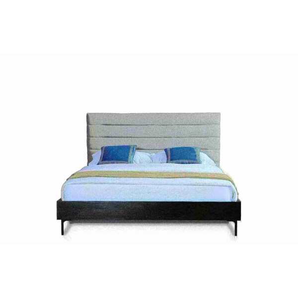Manhattan Comfort Schwamm Queen Bed in Light Grey - BD004-QN-LG