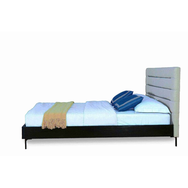 Manhattan Comfort Schwamm Queen Bed in Light Grey - BD004-QN-LG