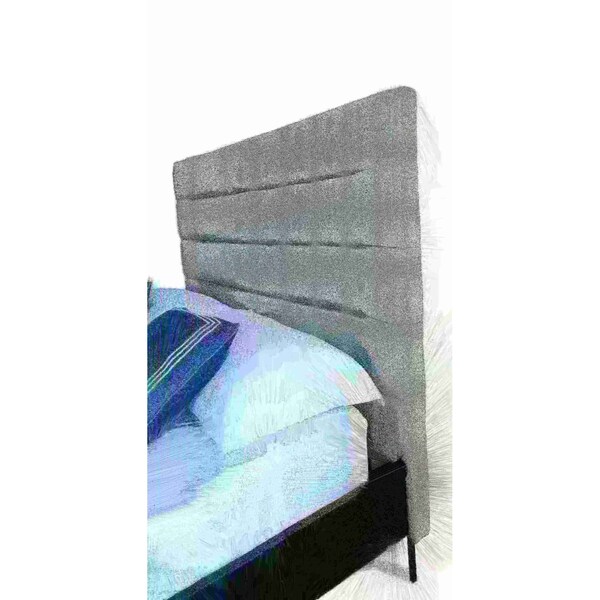 Manhattan Comfort Schwamm Queen Bed in Light Grey - BD004-QN-LG