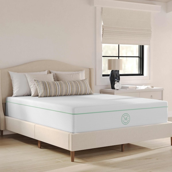 Martha Stewart SleepComplete 12 Inch Queen Medium Firm Triple-Action Cooling Gel Memory Foam Mattress - CL-MODD1-12Q-MS