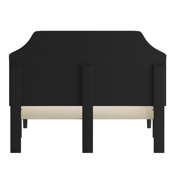 Flash Furniture Brighton Queen Platform Bed, Black - SL-BK4-Q-BK-GG