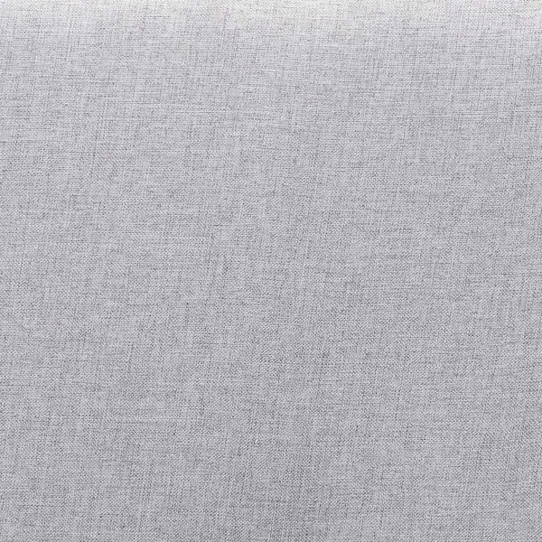 Baxton Studio Abner Transitional Light Grey Fabric Upholstered and Walnut Brown Finished Wood Headboard-Twin - 191-11522-ZORO