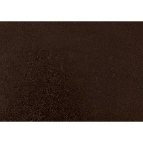 Homeroots 45.75 in. Dark Brown Solid WoodMDF & Foam Queen Size Bed with a Leather Look - 333291