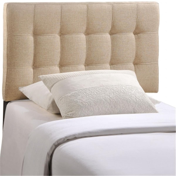 East End Imports Lily Twin Fabric Headboard- Beige - MOD-5148-BEI