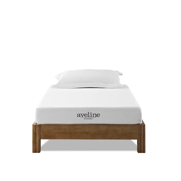 Modway Furniture 6 in. Aveline Narrow Twin Mattress - White - MOD-6137-WHI