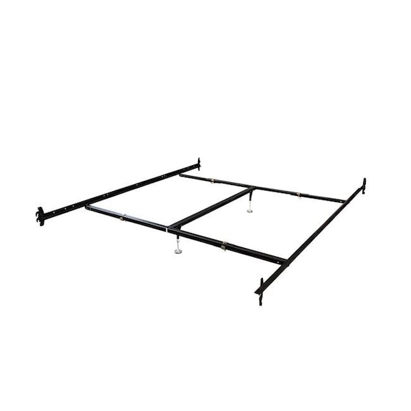 Hollywood Bed Frame Hollywood Bed Frame 498R-I 72 x 86 in. Hook on Bed Rails California King Size with Center Support & 2 Glides - 498R-I
