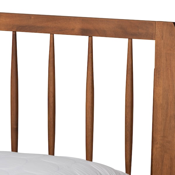 Baxton Studio Emiko Modern and Contemporary Walnut Brown Finished Wood Queen Size Platform Bed - 183-11121-9408-ZORO