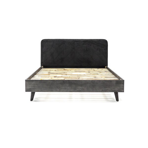 Armen Living Mohave 3 Piece Acacia Queen Bed and Nightstands Bedroom Set - SETMVBDQN3A