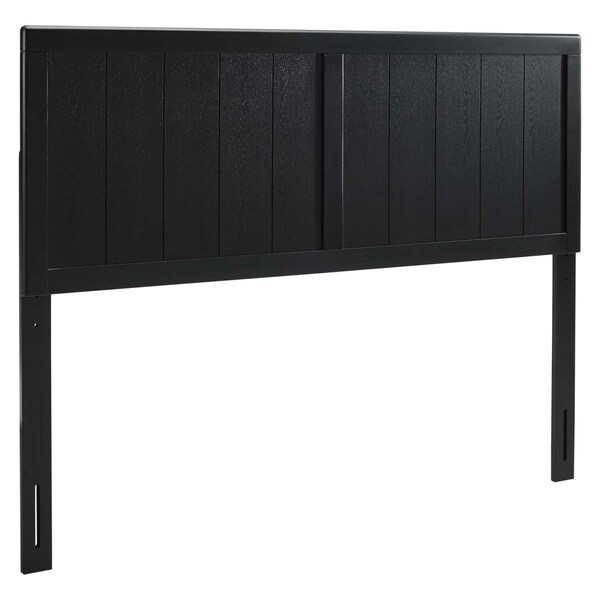 Modway Furniture 0.5 x 38 x 22.5 in. Robbie Wood Headboard, Black - Twin Size - MOD-6216-BLK