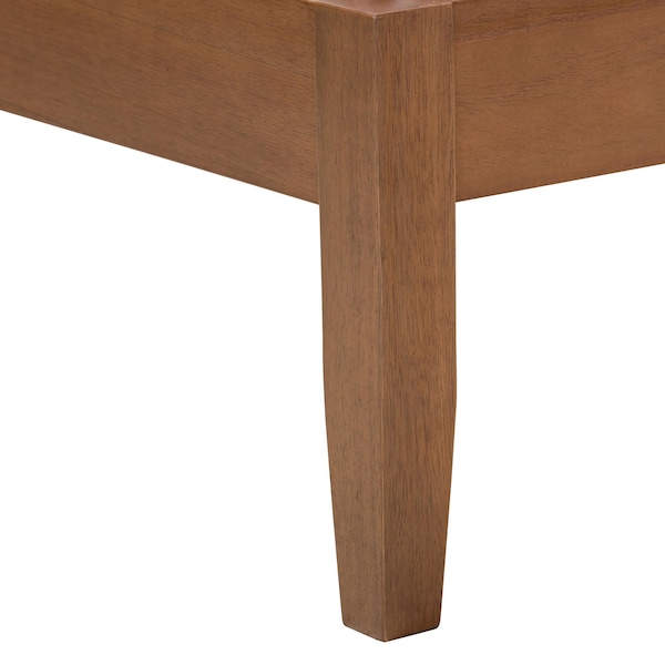 Baxton Studio Eileen Mid-Century Transitional Walnut Brown Finished Wood Queen Size Platform Bed - 232-13242-ZORO