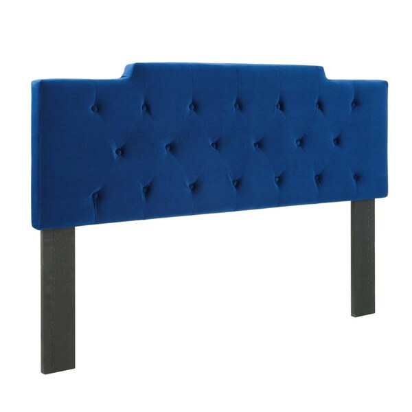 Modway Furniture Juliet Tufted Performance Velvet Headboard, Navy - Twin Size - MOD-6184-NAV