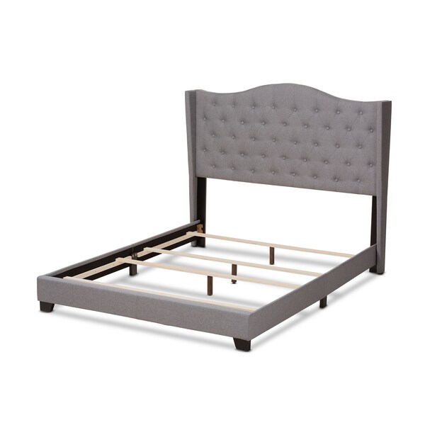 Baxton Studio Alesha Modern Grey Upholstered Full Size Bed - 149-8929