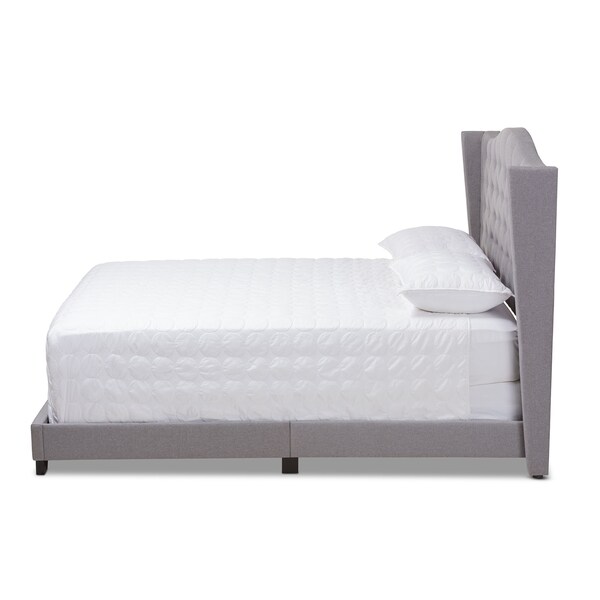 Baxton Studio Alesha Modern Grey Upholstered Full Size Bed - 149-8929