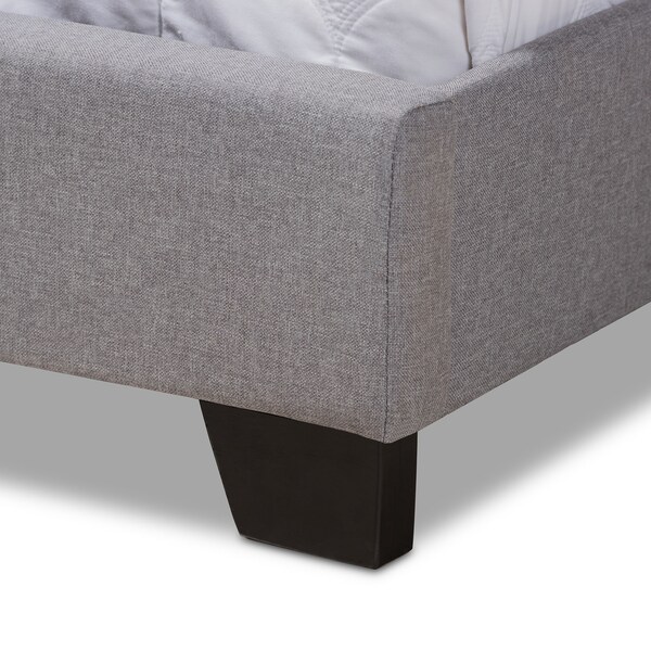 Baxton Studio Alesha Modern Grey Upholstered Full Size Bed - 149-8929