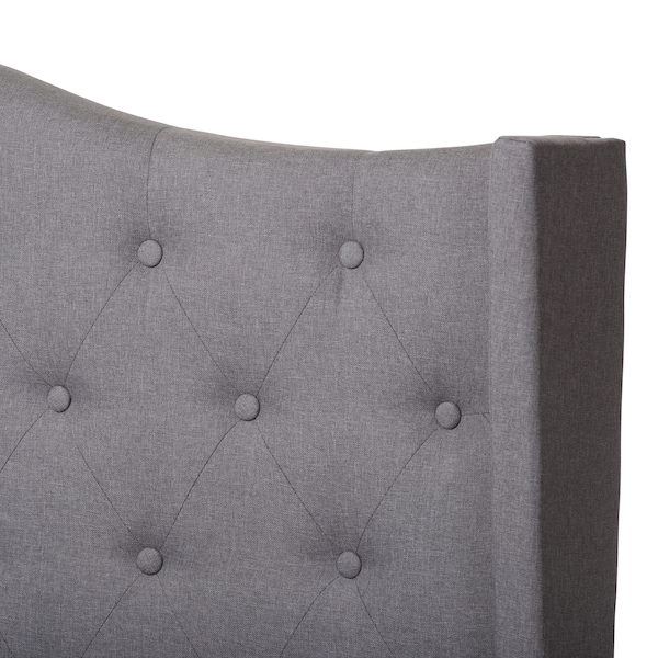 Baxton Studio Alesha Modern Grey Upholstered Full Size Bed - 149-8929