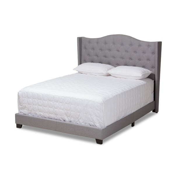 Baxton Studio Alesha Modern Grey Upholstered Full Size Bed - 149-8929