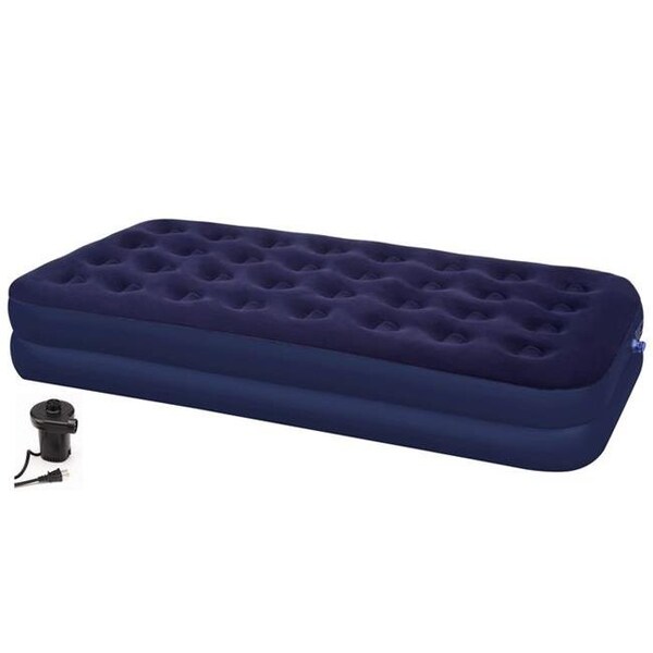 Achim Importing Achim Importing AB75DTAC04 Second Avenue Collection Twin Air Mattress with Electric Air Pump - AB75DTAC04