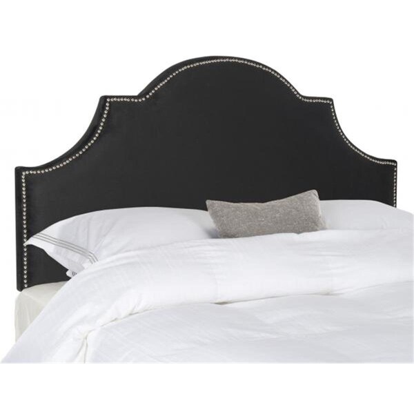 Safavieh Hallmar Headboard- Black Velvet - 53.9 x 3.1 x 77.6 in. - MCR4027J