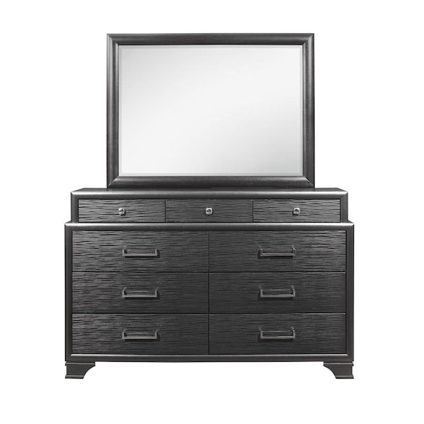 Global Furniture Usa Transitional Glam  Jordyn Grey King Bed Group - 2846