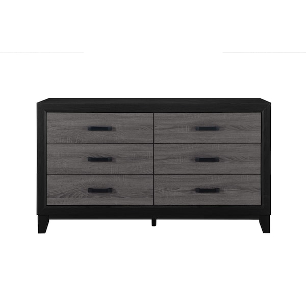 Global Furniture Usa Farmhouse  Lisbon Grey/Black Full Bed Group - 4435