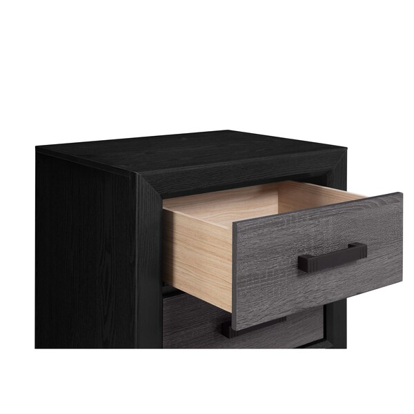 Global Furniture Usa Farmhouse  Lisbon Grey/Black Full Bed Group - 4435