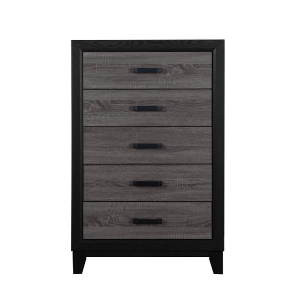 Global Furniture Usa Farmhouse  Lisbon Grey/Black Full Bed Group - 4435