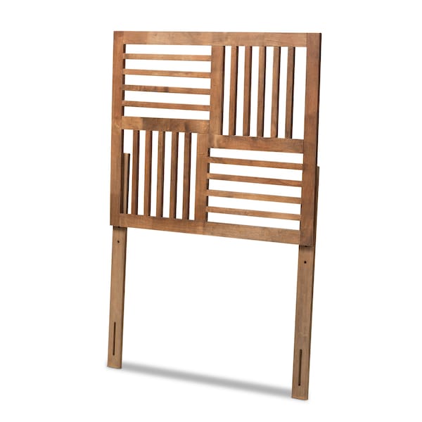 Baxton Studio Adler Modern and Contemporary Transitional Ash Walnut Finished Wood Twin Size Headboard - 180-11142-ZORO