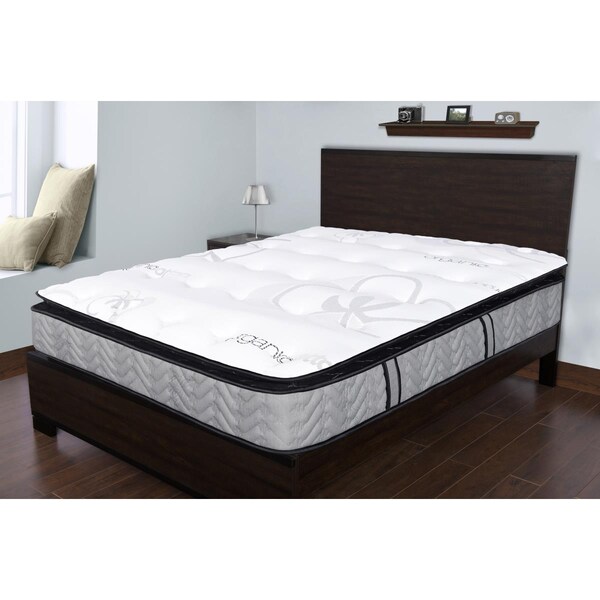 Spectra Mattress 13 in. Orthopedic Organic Medium Plush Memory Foam Knife Edge Pillow Top Pocketed Coil - Twin - SS571004T