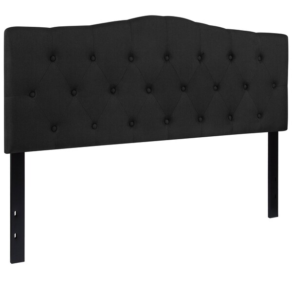 Flash Furniture Cambridge Headboard, Queen, Black Fabric - HG-HB1708-Q-BK-GG