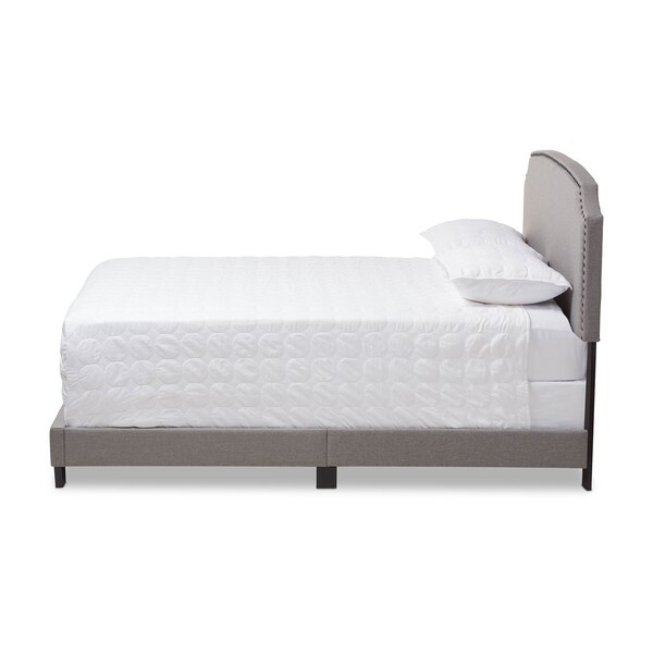 Baxton Studio Odette Modern Light Grey Upholstered Full Size Bed - 146-8248