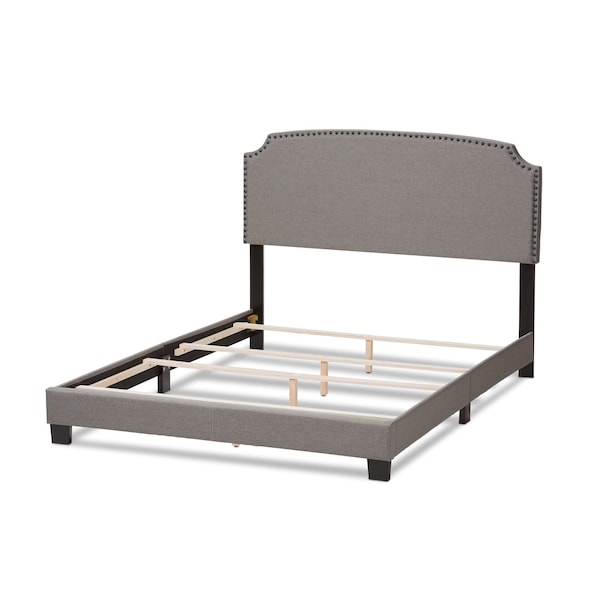 Baxton Studio Odette Modern Light Grey Upholstered Full Size Bed - 146-8248