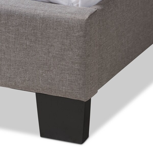 Baxton Studio Odette Modern Light Grey Upholstered Full Size Bed - 146-8248