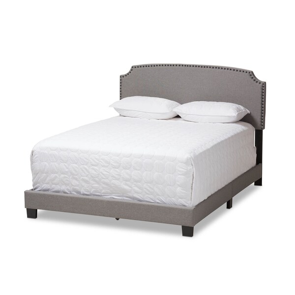 Baxton Studio Odette Modern Light Grey Upholstered Full Size Bed - 146-8248
