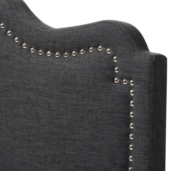 Baxton Studio Nadeen Modern Dark Grey Full Size Headboard - 134-7251