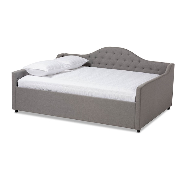 Baxton Studio Eliza Grey Upholstered Full Size Daybed - 147-8720
