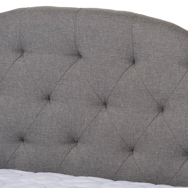 Baxton Studio Eliza Grey Upholstered Full Size Daybed - 147-8720