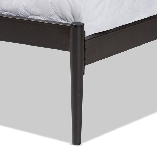 Baxton Studio Dora Modern and Contemporary Industrial Black Finished Metal Queen Size Platform Bed - 187-11629-ZORO