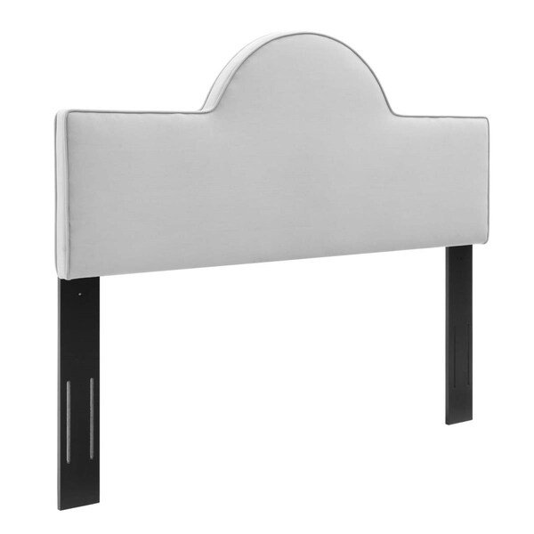 Modway Furniture Dawn Performance Velvet Headboard, Light Gray - Twin Size - MOD-6302-LGR