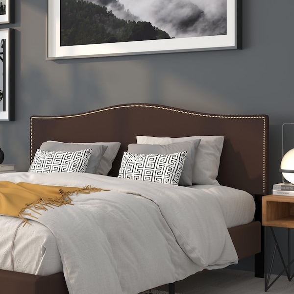 Flash Furniture King Size, Headboard, Brown Fabric - HG-HB1707-K-DBR-GG