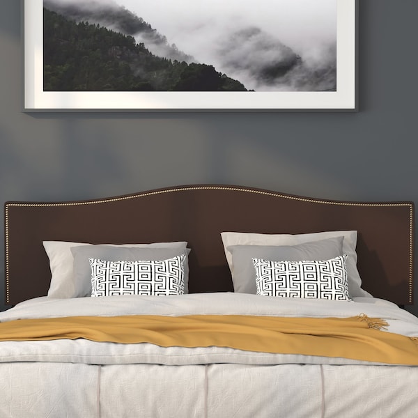 Flash Furniture King Size, Headboard, Brown Fabric - HG-HB1707-K-DBR-GG