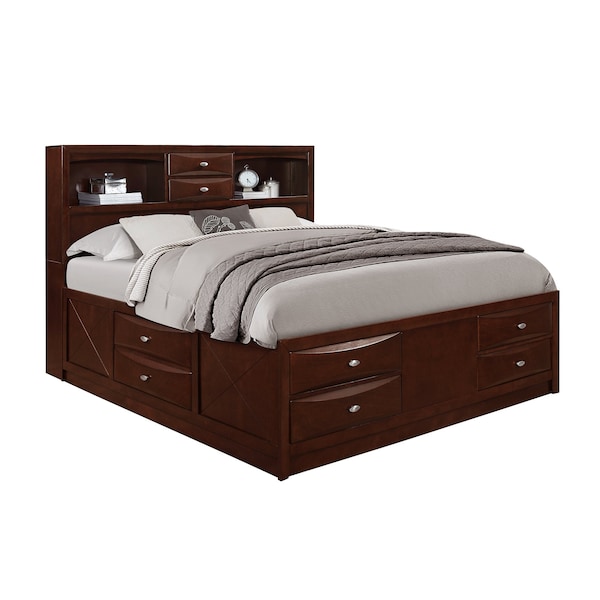 Global Furniture Usa Transitional  Linda Merlot Full Bed Group - 2868