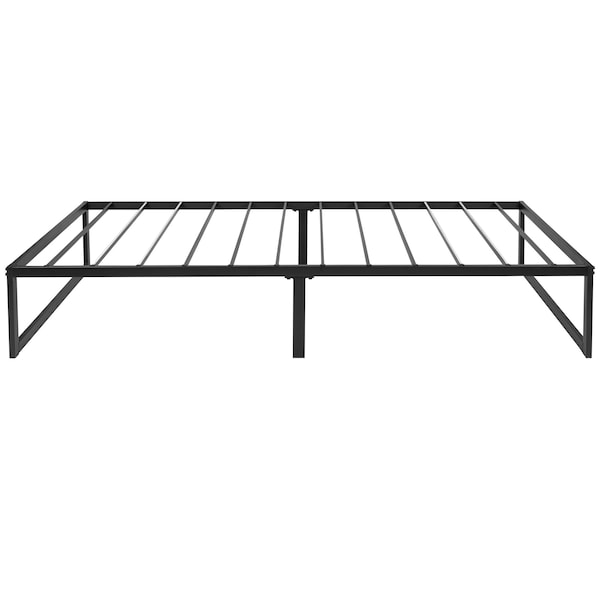 Flash Furniture 14 Inch Twin Metal Platform Bed Frame/Steel Slats - MP-XU-BD10001-T-BK-GG
