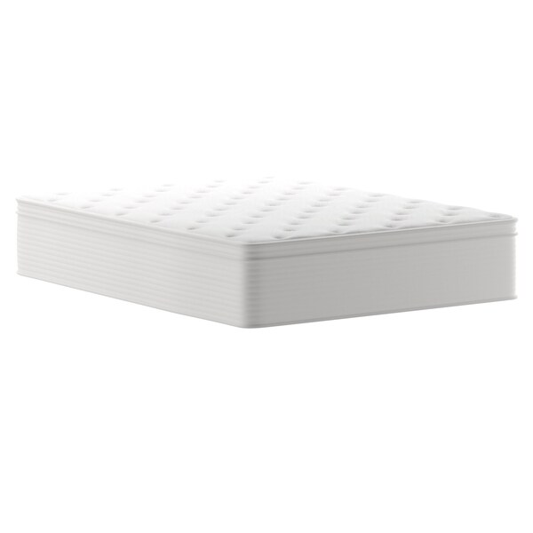 Flash Furniture 14 Queen Euro Top Memory Foam Hybrid Mattress - CL-LUXET232-14-Q-GG