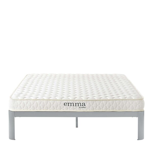 Modway Furniture 6 in. Emma Full Size Mattress, White - MOD-5733-WHI