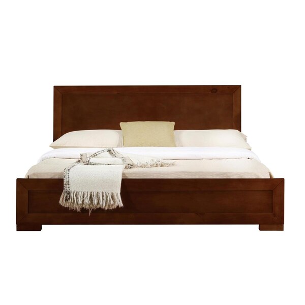 Camden Isle Trent Wooden Platform Bed, Walnut - King Size - 86352